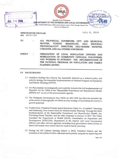 DILG MC 2019.